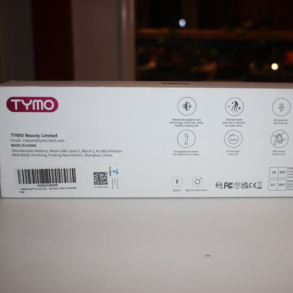 Tymo Ring Plus NEW in Box Straightening Comb +Brush, 2 hair clips, travel pouch - Picture 5 of 5